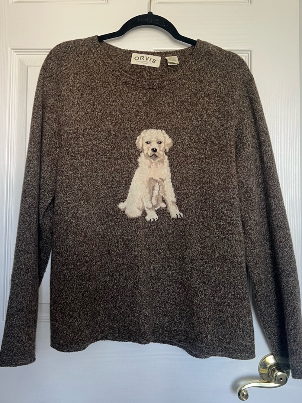Vintage Orvis 100% Wool Lab Puppy Sweater